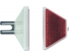 Supporto centro onda catadiottro trapezoidale bif. bianco/rosso